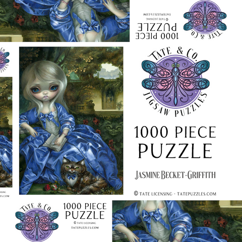Darstellung des Puzzle Motivs Tagträumendes Wunderland - Jasmine Becket-Griffith Daydreaming Wonderland 1000 Puzzle Schachtel 3D Modell