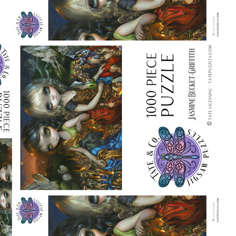 Darstellung des Puzzle Motivs Kleid der Sünder, Kleid der Heiligen - Jasmine Becket-Griffith Kleid der Sünder, Kleid der Heiligen - Jasmine Becket-Griffith 1000 Puzzle Schachtel 3D Modell