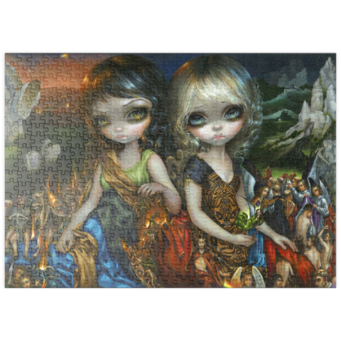 Darstellung des Puzzle Motivs Kleid der Sünder, Kleid der Heiligen - Jasmine Becket-Griffith puzzleplate Kleid der Sünder, Kleid der Heiligen - Jasmine Becket-Griffith 500 Puzzle