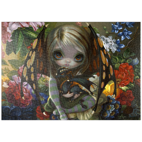puzzleplate Flower Dragonling 1000 Puzzle