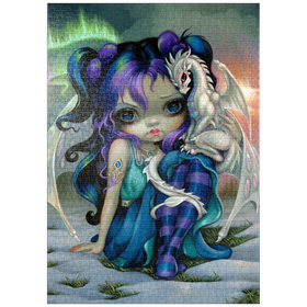 Darstellung des Puzzle Motivs Frost-Drachling - Jasmine Becket-Griffith - Puzzleteile: 1000