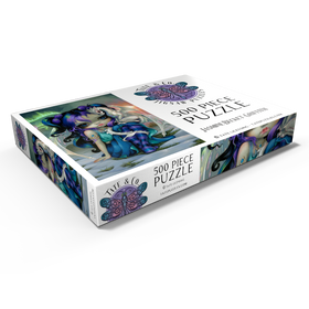 Darstellung des Puzzle Motivs Frost-Drachling - Jasmine Becket-Griffith - Puzzleteile: 500