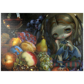Darstellung des Puzzle-Motivs Frucht-Drachling - Jasmine Becket-Griffith – Puzzleteile: 1000