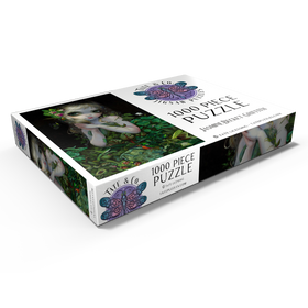 Alternative Darstellung des Puzzle-Motivs Grüne Göttin - Jasmine Becket-Griffith – Puzzleteile: 1000