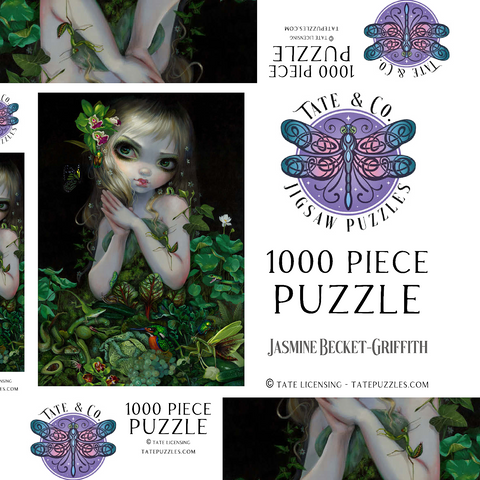 Green Goddess 1000 Puzzle Schachtel 3D Modell
