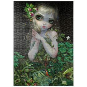 Darstellung des Puzzle Motivs Grüne Göttin - Jasmine Becket-Griffith - Puzzleteile: 500