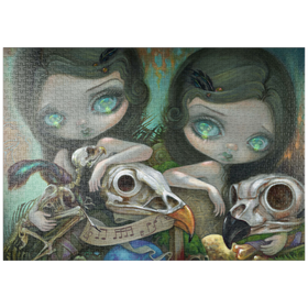 Darstellung des Puzzle Motivs Ornithromantie: Missive - Jasmine Becket-Griffith - Puzzleteile: 1000