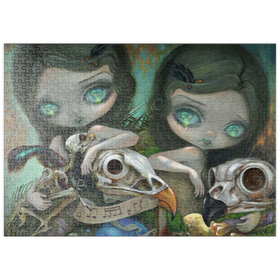 Darstellung des Puzzle Motivs Ornithromantie: Missive - Jasmine Becket-Griffith - Puzzleteile: 500