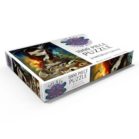 Darstellung des Puzzle Motivs Prinzessin der Knochen - Jasmine Becket-Griffith Princess of Bones 1000 Puzzle Schachtel Ansicht1
