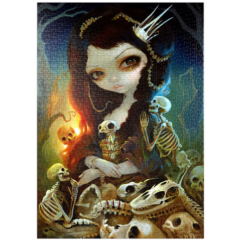 Darstellung des Puzzle Motivs Prinzessin der Knochen - Jasmine Becket-Griffith puzzleplate Princess of Bones 1000 Puzzle