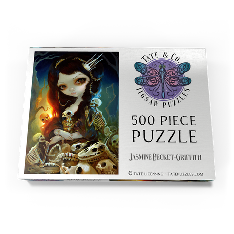 Darstellung des Puzzle Motivs Prinzessin der Knochen - Jasmine Becket-Griffith Princess of Bones 500 Puzzle Schachtel Ansicht3