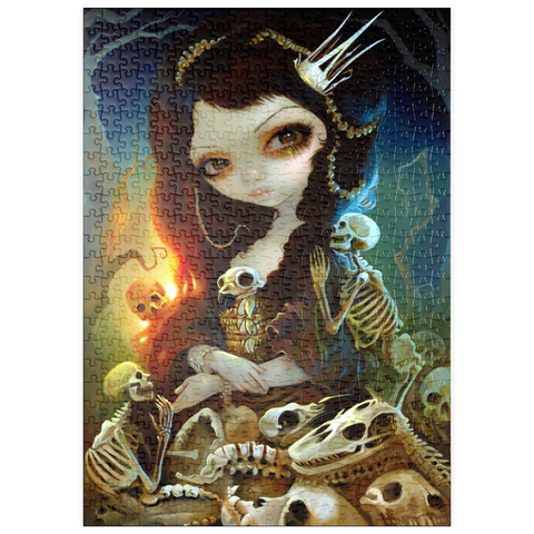 Darstellung des Puzzle Motivs Prinzessin der Knochen - Jasmine Becket-Griffith puzzleplate Princess of Bones 500 Puzzle