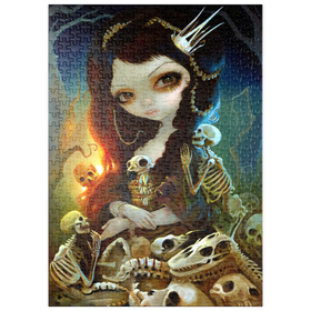 Darstellung des Puzzle Motivs Prinzessin der Knochen - Jasmine Becket-Griffith - Puzzleteile: 500