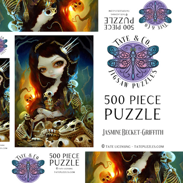 Darstellung des Puzzle Motivs Princess of Bones 500 Puzzle Schachtel 3D Modell