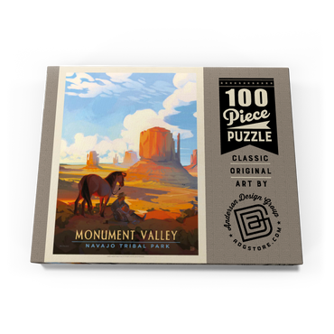 Darstellung des Puzzle Motivs Monument Valley Navajo Tribal Park: Magical Moment, Vintage Poster 100 Puzzle Schachtel Ansicht3