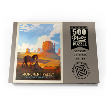 Darstellung des Puzzle Motivs Monument Valley Navajo Tribal Park: Magical Moment, Vintage Poster 500 Puzzle Schachtel Ansicht3