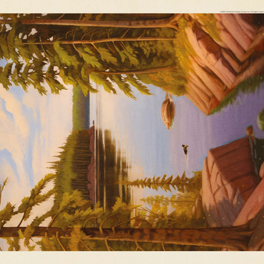 Darstellung des Puzzle Motivs Voyageurs National Park: Quiet Cove, Vintage Poster 200 Puzzle 3D Modell