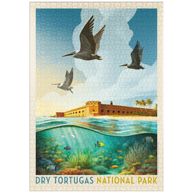 Darstellung des Puzzle-Motivs Dry Tortugas National Park: Riff-Ansicht – Puzzleteile: 1000