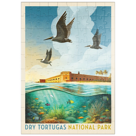 Darstellung des Puzzle Motivs Dry Tortugas National Park: Riff-Ansicht - Puzzleteile: 100