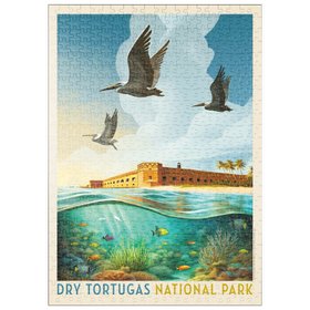 Darstellung des Puzzle-Motivs Dry Tortugas National Park: Riff-Ansicht – Puzzleteile: 500