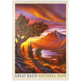 Darstellung des Puzzle-Motivs Great Basin National Park: Bristlecone Sonnenaufgang – Puzzleteile: 1000