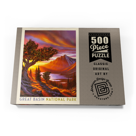 Darstellung des Puzzle Motivs Great Basin National Park: Bristlecone Sonnenaufgang Great Basin National Park: Bristlecone Sunrise 500 Puzzle Schachtel Ansicht3