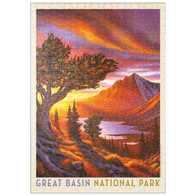 Darstellung des Puzzle Motivs Great Basin National Park: Bristlecone Sonnenaufgang - Puzzleteile: 500