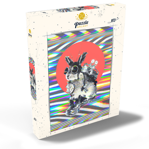 Steampunk Bunny with Psychedelic Vibes 100 Puzzle Schachtel Ansicht2