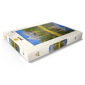 Darstellung des Puzzle Motivs Grand Teton National Park - Bergspiegelung im Herbst - Puzzleteile: 100