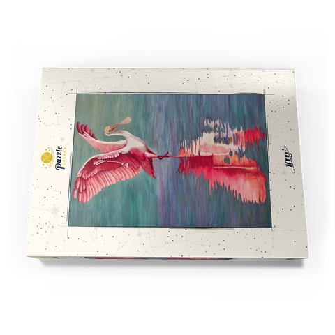 Roseate Spoonbill with Reflective Water 1000 Puzzle Schachtel Ansicht3