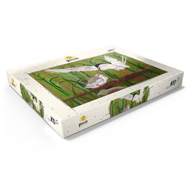 Forster's Tern Feeding Chick in Wetlands 100 Puzzle Schachtel Ansicht1