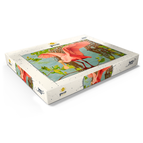 Alternative Darstellung des Puzzle-Motivs Rosalöffler im Mangrovenhabitat – Puzzleteile: 200
