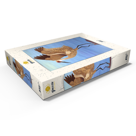 Alternative Darstellung des Puzzle-Motivs Sandhügelkranich mit ausgestreckten Flügeln – Puzzleteile: 1000
