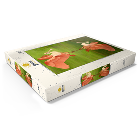 Alternative Darstellung des Puzzle-Motivs Rosalöffler mit Spiegelreflexion – Puzzleteile: 200