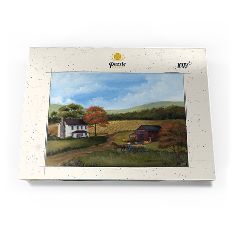Autumn Farmhouse with Pumpkin Patch 1000 Puzzle Schachtel Ansicht3