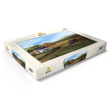 Autumn Farmhouse with Pumpkin Patch 200 Puzzle Schachtel Ansicht1