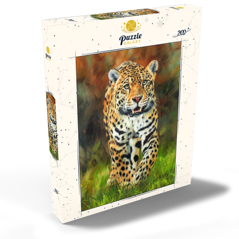 Leopard Stepping Through Lush Grass 200 Puzzle Schachtel Ansicht2