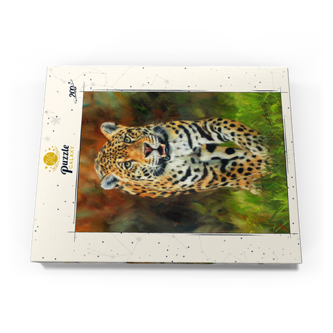 Leopard Stepping Through Lush Grass 200 Puzzle Schachtel Ansicht3