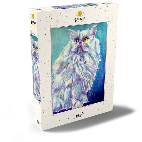 Colorful Persian Cat with Golden Eyes 1000 Puzzle Schachtel Ansicht2