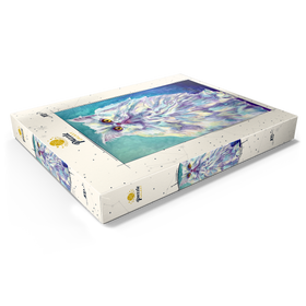 Darstellung des Puzzle Motivs Bunte Perserkatze mit goldenen Augen - Puzzleteile: 100