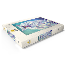 Darstellung des Puzzle Motivs Bunte Perserkatze mit goldenen Augen - Puzzleteile: 200