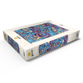 Alternative Darstellung des Puzzle-Motivs Surreale Monstergesichter mit Tentakeln – Puzzleteile: 1000