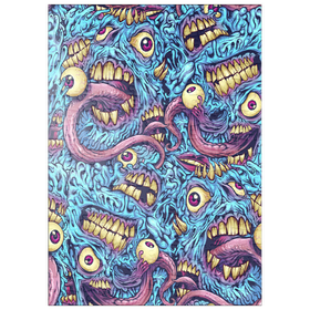 Darstellung des Puzzle Motivs Surreale Monstergesichter mit Tentakeln - Puzzleteile: 200