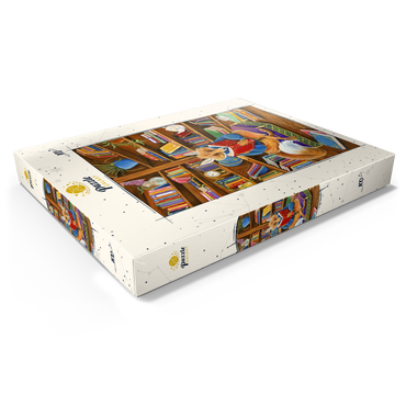 The Scholarly Fox – A Cozy Library Retreat 100 Puzzle Schachtel Ansicht1