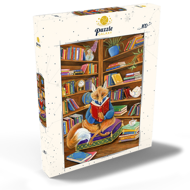 The Scholarly Fox – A Cozy Library Retreat 100 Puzzle Schachtel Ansicht2