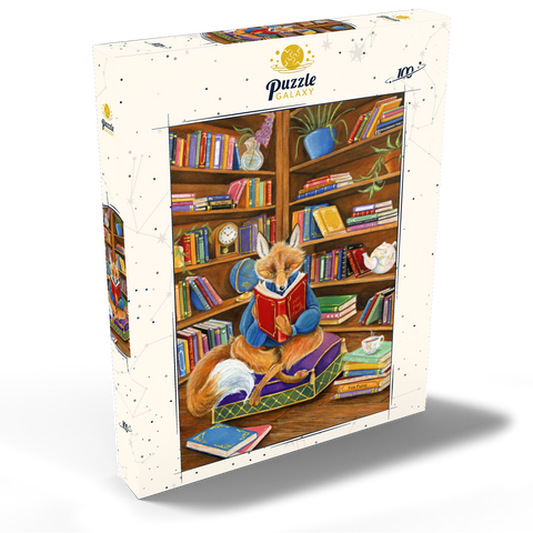 The Scholarly Fox – A Cozy Library Retreat 100 Puzzle Schachtel Ansicht2