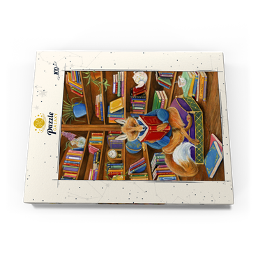 The Scholarly Fox – A Cozy Library Retreat 100 Puzzle Schachtel Ansicht3