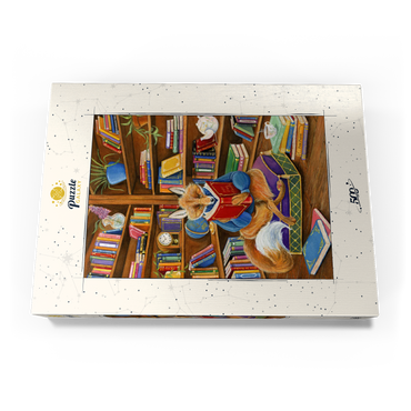 The Scholarly Fox – A Cozy Library Retreat 500 Puzzle Schachtel Ansicht3