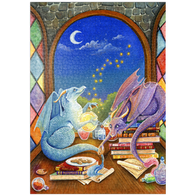 Darstellung des Puzzle Motivs Studie zum magischen Drachen - Puzzleteile: 1000