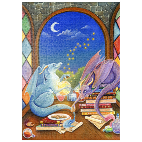 Darstellung des Puzzle Motivs Studie zum magischen Drachen - Puzzleteile: 500